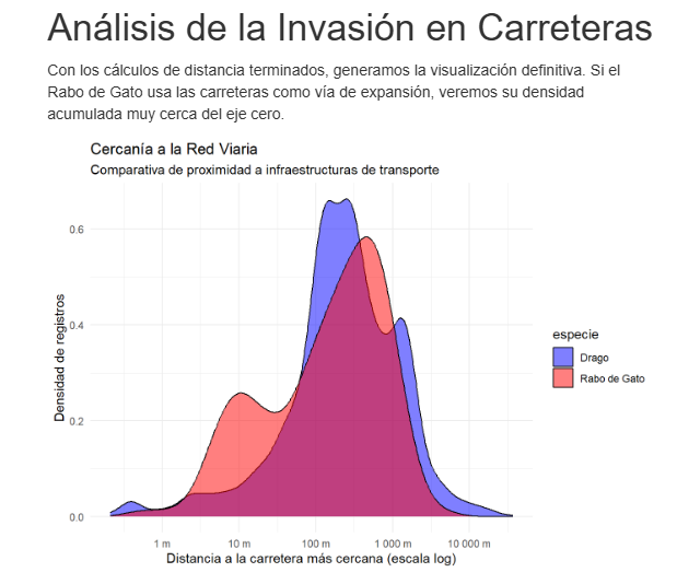 Gráfico de Carreteras e Invasión